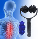Maxbell Massage Roller Ball Portable Manual Massage Tool for Shoulder Full Body Neck Black