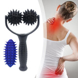 Maxbell Massage Roller Ball Portable Manual Massage Tool for Shoulder Full Body Neck Black
