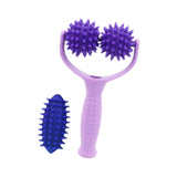 Maxbell Massage Roller Ball Portable Manual Massage Tool for Shoulder Full Body Neck Purple
