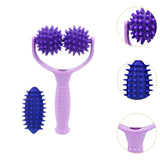 Maxbell Massage Roller Ball Portable Manual Massage Tool for Shoulder Full Body Neck Purple