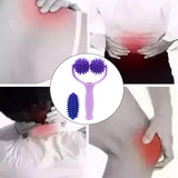 Maxbell Massage Roller Ball Portable Manual Massage Tool for Shoulder Full Body Neck Purple