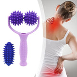 Maxbell Massage Roller Ball Portable Manual Massage Tool for Shoulder Full Body Neck Purple
