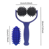 Maxbell Massage Roller Ball Portable Manual Massage Tool for Shoulder Full Body Neck Blue