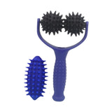 Maxbell Massage Roller Ball Portable Manual Massage Tool for Shoulder Full Body Neck Blue