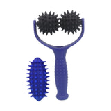 Maxbell Massage Roller Ball Portable Manual Massage Tool for Shoulder Full Body Neck Blue