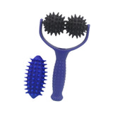 Maxbell Massage Roller Ball Portable Manual Massage Tool for Shoulder Full Body Neck Blue