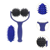 Maxbell Massage Roller Ball Portable Manual Massage Tool for Shoulder Full Body Neck Blue
