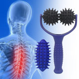 Maxbell Massage Roller Ball Portable Manual Massage Tool for Shoulder Full Body Neck Blue