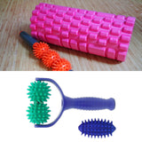 Maxbell Massage Roller with Handle Workout Convenient Manual for Legs Full Body