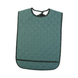 Maxbell Large Elder Bib Washable Reusable Practical Adult Bibs for Eating for Adults Green S