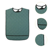 Maxbell Large Elder Bib Washable Reusable Practical Adult Bibs for Eating for Adults Green S