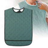 Maxbell Large Elder Bib Washable Reusable Practical Adult Bibs for Eating for Adults Green S