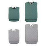Maxbell Large Elder Bib Washable Reusable Practical Adult Bibs for Eating for Adults Green S