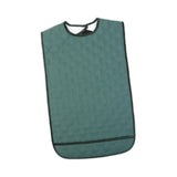 Maxbell Large Elder Bib Washable Reusable Practical Adult Bibs for Eating for Adults Green M