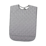 Maxbell Large Elder Bib Washable Reusable Practical Adult Bibs for Eating for Adults Gray S