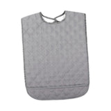 Maxbell Large Elder Bib Washable Reusable Practical Adult Bibs for Eating for Adults Gray S