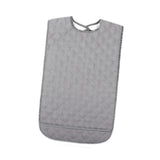 Maxbell Large Elder Bib Washable Reusable Practical Adult Bibs for Eating for Adults Gray M