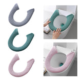 Maxbell Toilet Seat Cover Universal Washable Modern Pad for Dorm Household Farmhouse Deep Gray