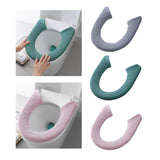 Maxbell Toilet Seat Cover Universal Washable Modern Pad for Dorm Household Farmhouse Deep Gray
