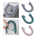 Maxbell Toilet Seat Cover Universal Washable Modern Pad for Dorm Household Farmhouse Deep Gray