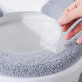 Maxbell Toilet Seat Cover Universal Washable Modern Pad for Dorm Household Farmhouse Deep Gray