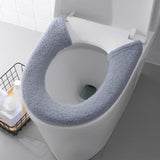 Maxbell Toilet Seat Cover Universal Washable Modern Pad for Dorm Household Farmhouse Deep Gray