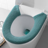 Maxbell Toilet Seat Cover Universal Washable Modern Pad for Dorm Household Farmhouse Deep Green