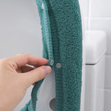 Maxbell Toilet Seat Cover Universal Washable Modern Pad for Dorm Household Farmhouse Deep Green