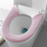 Maxbell Toilet Seat Cover Universal Washable Modern Pad for Dorm Household Farmhouse Violet Pink