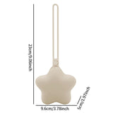 Maxbell Pacifier Holder Case Travel Multipurpose Five Pointed Star Shaped Beige