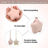 Maxbell Pacifier Holder Case Travel Multipurpose Five Pointed Star Shaped Beige