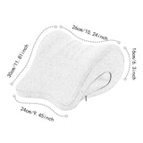 Maxbell Neck Support for Office Chair Removable Cover Desk Napping Pillow for Adults Gray