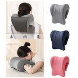 Maxbell Neck Support for Office Chair Removable Cover Desk Napping Pillow for Adults Gray
