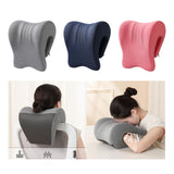 Maxbell Neck Support for Office Chair Removable Cover Desk Napping Pillow for Adults Gray