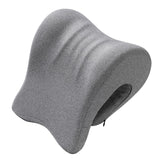 Maxbell Neck Support for Office Chair Removable Cover Desk Napping Pillow for Adults Gray