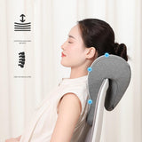 Maxbell Neck Support for Office Chair Removable Cover Desk Napping Pillow for Adults Gray