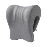 Maxbell Neck Support for Office Chair Removable Cover Desk Napping Pillow for Adults Gray