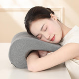 Maxbell Neck Support for Office Chair Removable Cover Desk Napping Pillow for Adults Gray