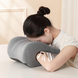 Maxbell Neck Support for Office Chair Removable Cover Desk Napping Pillow for Adults Gray
