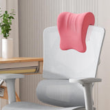 Maxbell Neck Support for Office Chair Removable Cover Desk Napping Pillow for Adults Red