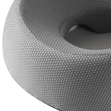 Maxbell Face Down Pillow Removable Cover Ergonomic for Massage Chair Airplane Travel gray