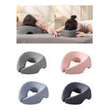 Maxbell Face Down Pillow Removable Cover Ergonomic for Massage Chair Airplane Travel gray