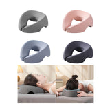 Maxbell Face Down Pillow Removable Cover Ergonomic for Massage Chair Airplane Travel gray