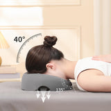 Maxbell Face Down Pillow Removable Cover Ergonomic for Massage Chair Airplane Travel gray