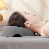 Maxbell Face Down Pillow Removable Cover Ergonomic for Massage Chair Airplane Travel gray