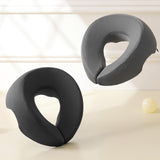 Maxbell Face Down Pillow Removable Cover Ergonomic for Massage Chair Airplane Travel gray