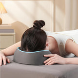 Maxbell Face Down Pillow Removable Cover Ergonomic for Massage Chair Airplane Travel gray