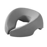 Maxbell Face Down Pillow Removable Cover Ergonomic for Massage Chair Airplane Travel gray