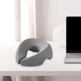 Maxbell Face Down Pillow Removable Cover Ergonomic for Massage Chair Airplane Travel gray