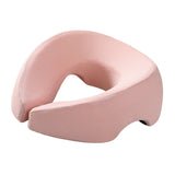 Maxbell Face Down Pillow Removable Cover Ergonomic for Massage Chair Airplane Travel pink